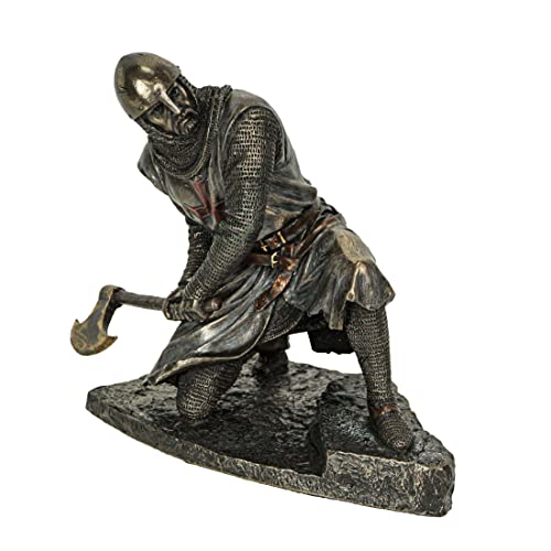 Estatua Veronese Design Templario arrodillado de 6.88 pulg