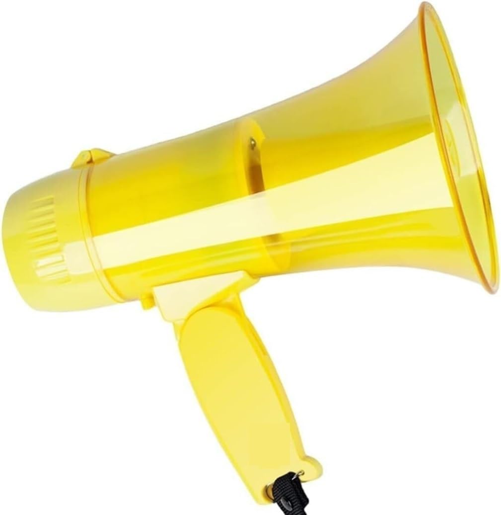 Megafono Altoparlante Megafono Manuale Sirena di Allarme E Registrazione Altoparlante Controllo Volume E Cinturino Altoparlante Megafono Esterno Megafono Bullhorn