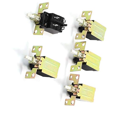 POWTAXBJGD 5er-Pack DPST Verriegelungs-Druckschalter