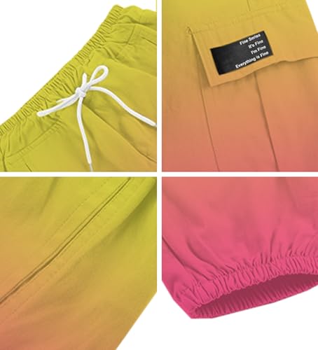 Image of SANGTREE Girls & Womens Printing Cargo Jogger Pants,6 Years - Women 2XL