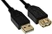 Produktbild 2 Stück USB 2.0 Verlängerung - Stecker / Buchse - Typ A - schwarz - Kontakte gold - 3m