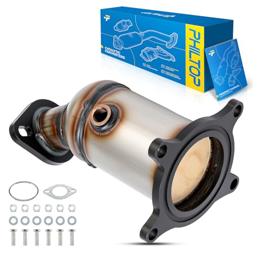PHILTOP Front Catalytic Converter Direct-Fit Stainless Steel Compatible With 2007-2010 Edge/MKX/MKZ, 2008-2009 Taurus X/Sable, 2008-2010 Taurus Replace 16490 (EPA Compliant) by PHILTOP - Used condition - US$49.70