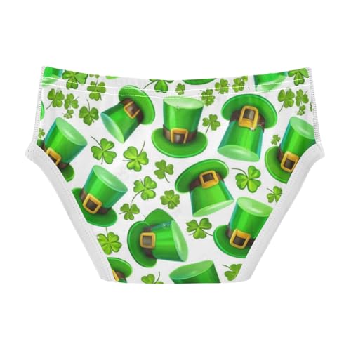 ODAWA Green Leaf Shamrocks Toddler Cotton Underwear, Tag-Free Comfort Toddler Underwear Boys 2T2
