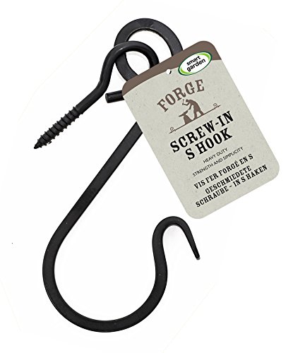 Forge S Hook Heavy Duty for Hanging Baskets & Bird Feeders