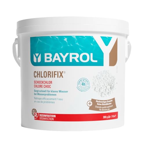 Preisvergleich Produktbild BAYROL Chlorifix 5 kg - Chlorgranulat Pool zur Schockchlorung bei Wasserproblemen, trübes Wasser, Algen im Pool - schnelllöslich - Chlor Granulat Pool - Algenvernichter