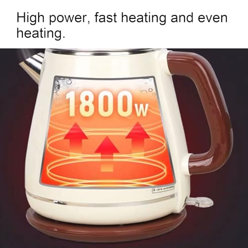 Tetera Eléctrica de Acero Inoxidable Gran Capacidad 1.8 L Verde miniatura 4