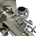 EQCOTWEA 2.2KW 110V High-Shear Emulsifying Pump Single-Stage Pipeline Emulsion Pump 304 Stainless Steel Pipeline Homogenizer with 0-3m³/h Flow for Food, Cosmetic, Ink, Chemical Mixing & Dispersion