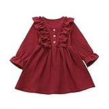 Regalo per bambini: Abito da principessa in cotone e lino, ci sono 6 colori tra cui scegliere , è molto adatto come regalo per i tuoi bambini.