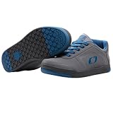 ONEAL | Zapatillas de Bicicleta de Montaña DH FR | Veganas | Equilibrio Entre el Agarre, protección Interna de la articulación | Pinned Pro Flat Pedal V.22 | Adulto | Azul Gris | 43