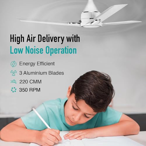 Image of KUHL Arctis A1 1200 mm 65% Power Saving BLDC Ceiling Fan With Remote | BEE 5 Star Rated & ISI Marked | High Air Flow | 5 Year Warranty on Motor | White