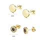 Epoch World 8 Paare Edelstahl Ohrstecker Männer Gold Ohrringe für Herren Damen Ohrstecker Herren Gold Ohrringe Damen Creolen Ohrstecker Gold Herren Ohrringe Kreuz Hängend Ohrringe Männer Gold Creolen