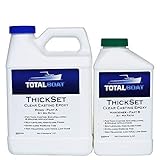 TotalBoat ThickSet Deep Pour Epoxy Resin Kit (1.3 Quart) - Crystal Clear Thick Pour Resin for Art,...