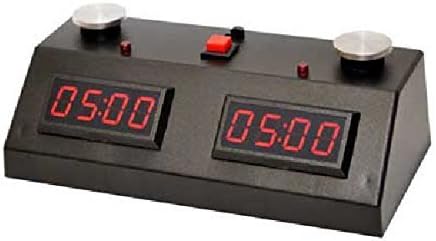 Miniatura 1 de ZMart Fun ZMF-II - Reloj digital de ajedrez, pantalla LED roja, caja negra The Chess Store