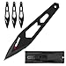 RBLACK 3 Pieces Professional Throwing Knives Set Kunai Well Balanced Stainless Steel Throwing Knife with Nylon Sheath for Competition and Recreation