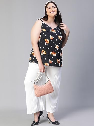 Image of oxolloxo Women Shoulder Strap Round Neck Plus Size top