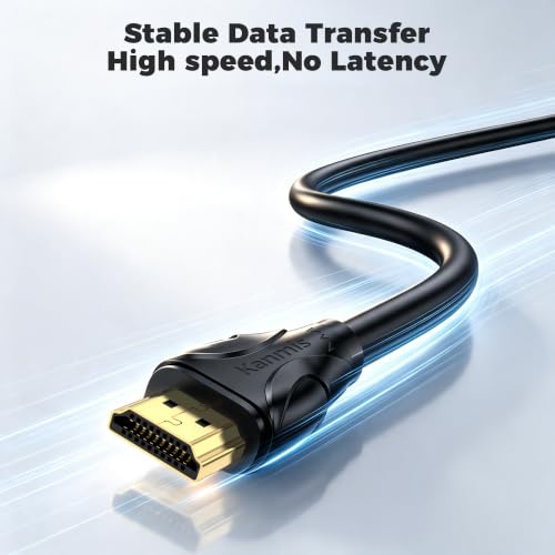 Image of 8K HDMI Cable 10ft, High Speed 2.1 Cables 8K@60Hz 4K@120hz, High Speed Gold Plated Connectors hdmi Cord, Compatible with PlayStation Arc PS3 PS4 PC HDTV