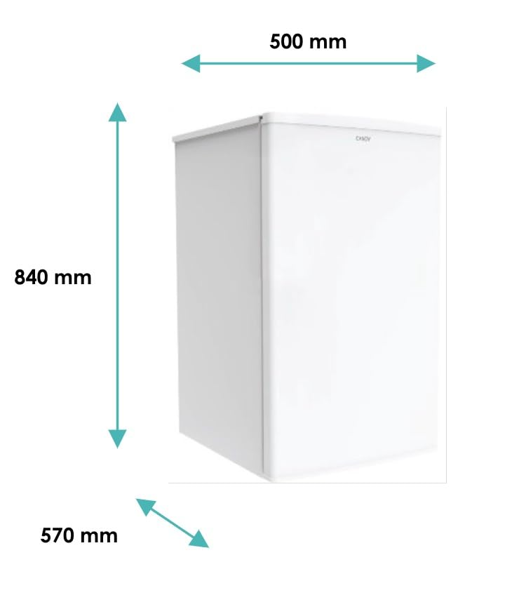 Candy COT1S45EWH Friteuse Petit avec congélateur, 106 litres, Monoporte, de Table, Chambre, Bureau, Camping, Silencieux, Température réglable, Autonome Rangement, 50 x 57 x 85 cm Blanc – Image 5