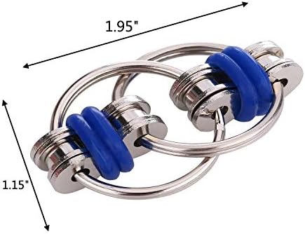Flippy Chain Fidget Toy Relieves Stress Reducer, ADHD, Anxiety, and Autism (3 Pack) (A)
