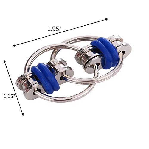 Flippy Chain Fidget Toy Relieves Stress Reducer, ADHD, Anxiety, and Autism (3 Pack) (A)