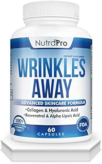 Anti Wrinkle and Ageless Skin Vitamins - Dermal Repair Complex for Skin Repair with Collagen & Resveratrol & Alpha - Lipoic Acid & Hyaluronic Acid Supplement to Renew Skin by NutraPro.