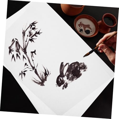 Papier de riz blanc calligraphie chinoise GALPADA, support dessin format rectangulaire portable