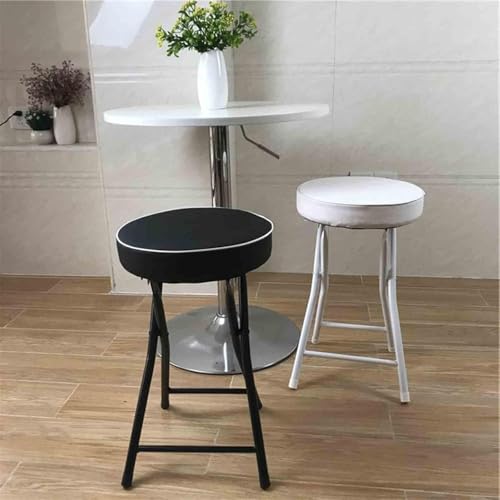 Tabouret de bar pliable polyuréthane souple anti-glisse solution gain de place pour adulte - 4