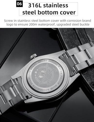 Image of ADDIESDIVE Stainless Steel Pro Diver Watch Analog Quartz Watches AD2068 Luxury Wristwatch 39mm Ceramic Bezel BGW9 Luminous Watches K1 Glass Bubble Mirror Watch