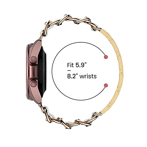 Bracelet Fitbit Sense 2 acier inoxydable et cuir à fixations rapides