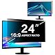 ZOEGAA Blickschutzfolie 24 zoll 16:9 für Monitor,Anti-Blaulicht Sichtschutzfolie Bildschirm, Blendschutz Sichtschutz Monitor,Abnehmbar Computer Privacy Screen für HP Lenovo Dell Samsung Asus