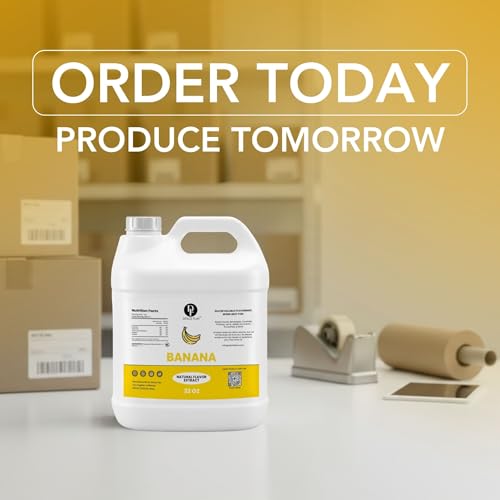 Image of Dolce Flav Natural Banana Flavoring Concentrate | Water Soluble | 32 Fl Oz