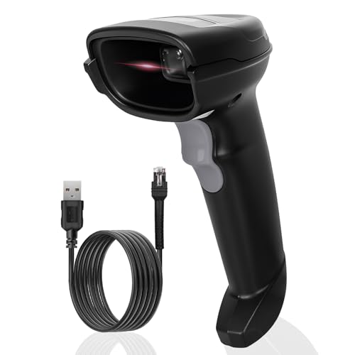 Image of Zebra DS1000 Series Barcode Scanner 1D /2D Handheld USB Corded Bar Code Reader Optical High Speed for Seller Flex Scanning POS System Supermarket (DS1001-US4-2K)