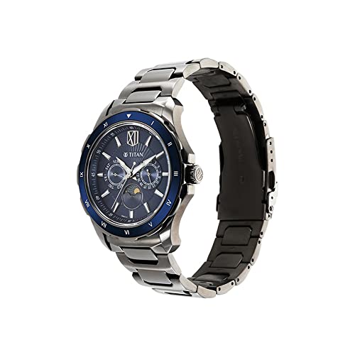 Image of Titan Blue Dial Analog Watch for Men-1688KM07