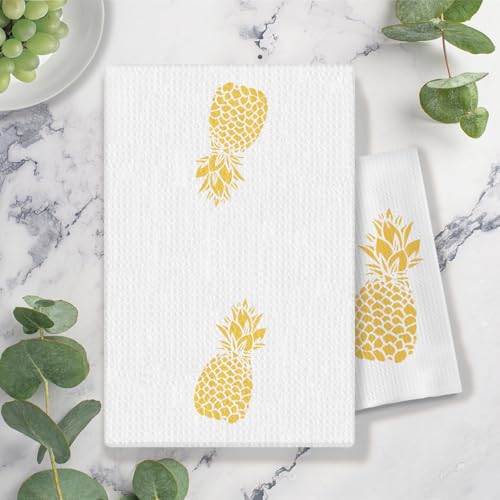 Coweb M088 Summer Pineapple Kitchen Towels 16X24 Inches - Summer Dish Towels thumb #1