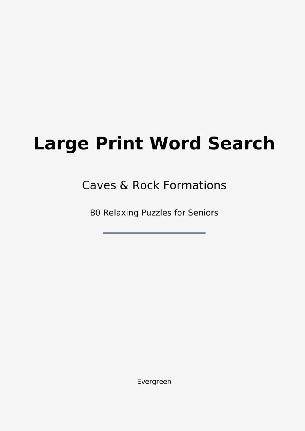 Large Print Word Search