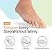 ZenToes 6 Pack Gel Toe Cap and Protector - Cushions and Protects to Provide Relief from Missing or Ingrown Toenails, Corns, Blisters, Hammer Toes (Large, Beige)