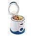 MIAOLEIE Mini Cylindre Province Fridy Poêle Fat Fat Fryer Constant Température Constant Ménage Ménage Petite Friture Smart Petite Friteuse Électrique Easy Clean 0.5L,Bleu
