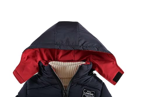 Boys Heavyweight Hooded Coat Kids Outdoor Warm Thick Padded Jacket4