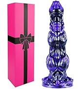 9.3 inch Realistic Monster Dragon Dildo Dog Knot Dildo, Silicone 2 Big Knot Dildo Fantasy with Su...