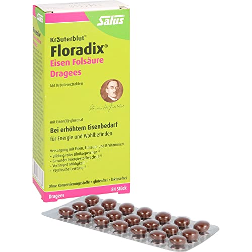 Floradix Eisen Folsäure Dragees 84 stk