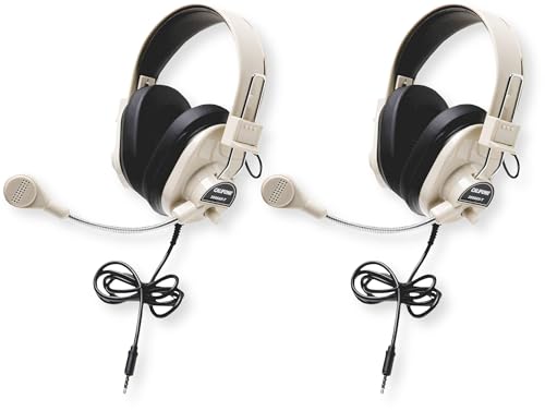 Casques multimédia pour l'école à la maison avec micro ajustable et prise Jack 3,5mm