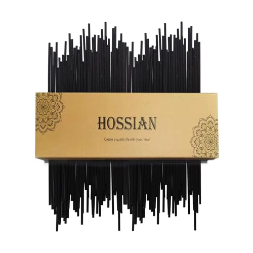 HOSSIAN 100 varillas difusoras de varillas de 7 x 3,5 mm, varillas difusoras negras, varillas de repuesto para fragancias aromáticas para difusores de aceites esenciales