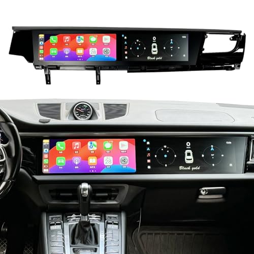 Dual Screen Radio for Macan 2018-2024, Retain Factory Unit System, Controls, Boost Sound & Tech, Aftermarket 256G 12.3