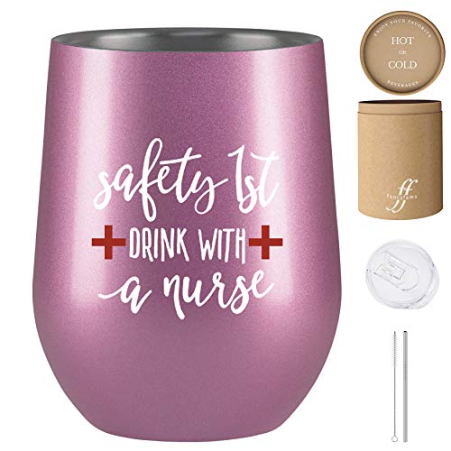 Nurse Gifts for Women - Nurse Gifts - Safety First Drink with a