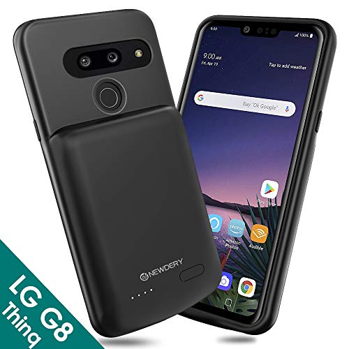 NEWDERY LG G8 ThinQ Battery Case, 4700mAh Slim Rechargeable Extended Power Charging Case