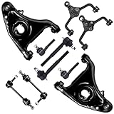 SCITOO 10pcs Front Suspension Kit Lower Upper Control Arm Inner Outer Tie Rod End Sway Bar Link Fit 1998-2002 Ford Crown Victoria 1998-2002 For Lincoln Town Car 1998-2002 For Mercury Grand Marquis