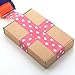 Arvakr Designer Cute Packing Tape, Colorful Printing Shipping Tape, Carton Decorative Tape for Sealing Boxes, Heart - Pink, 1.77