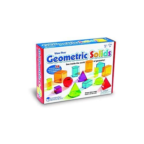 LEARNING RESOURCES VIEW THRU GEOMETRIC SOLIDS (Set of 3)