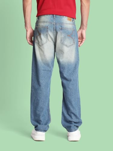 Image of BENE KLEED Men Tinted Light Fade Pure Cotton Jeans