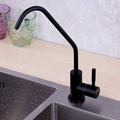 Robinet en acier inoxydable noir pour eau potable direct