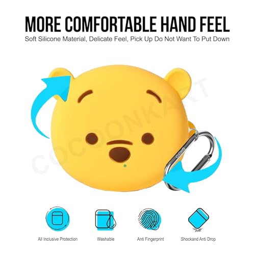 Image of Cartoon Silicone Case Cover for Samsung Galaxy Buds Core (2025) (Yellow Bearr)